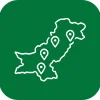 Nationwide Operations icon - map of Pakistan with location pins